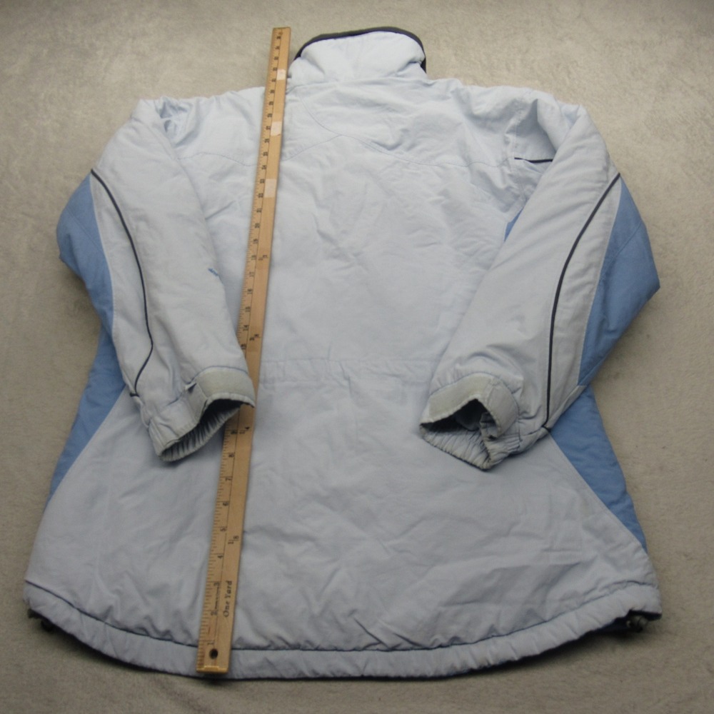 Columbia Jacket Women Large Light Blue Insulated Ski Winter Warm Waterproof Snow - Picture 9 of 13